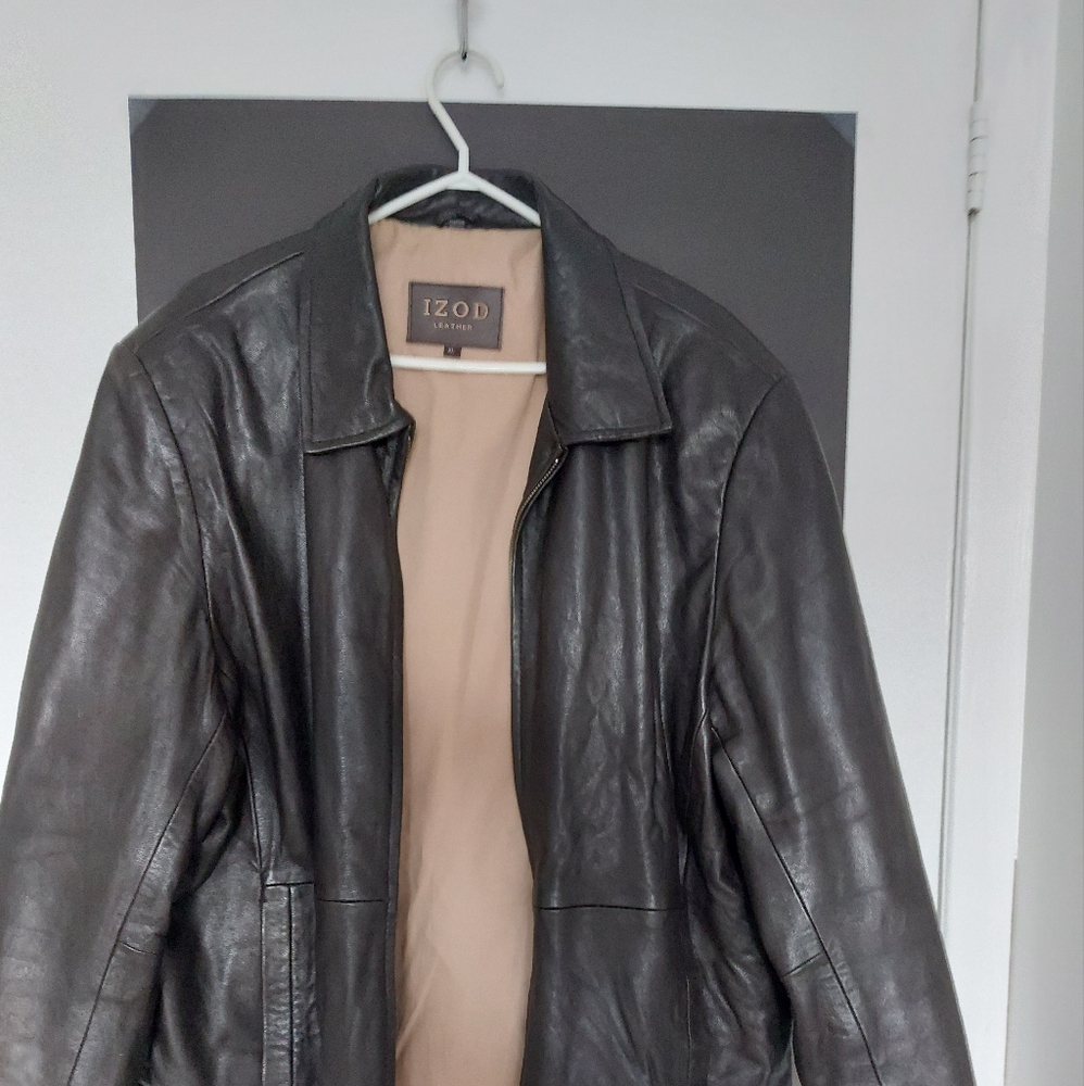 Men's Izod leather coat